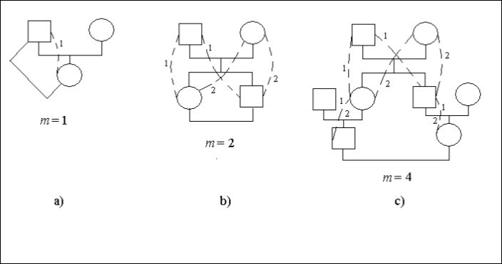 Some kinds of inbreeding in a family tree