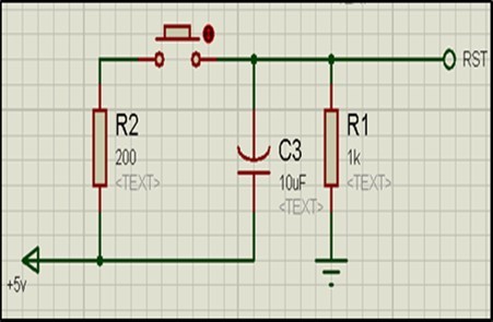 Single chip microcomputer reset circuit